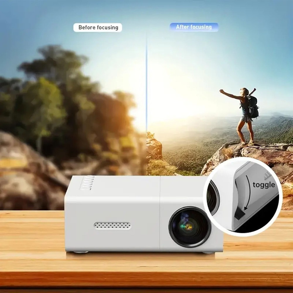 Mini Projector 1080P HD Portable Multimedia Projector USB HD Multimedia