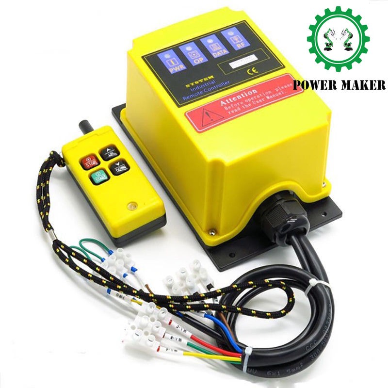 Industrial Remote Control Switch Crane Transmitter 4 Channels Built-in Contactor