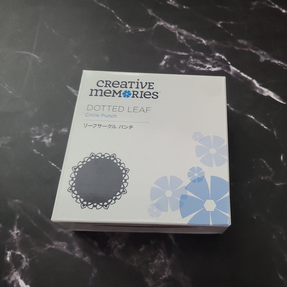 Creative Memories - DOTTED LEAF - 6” Circle Punch - New