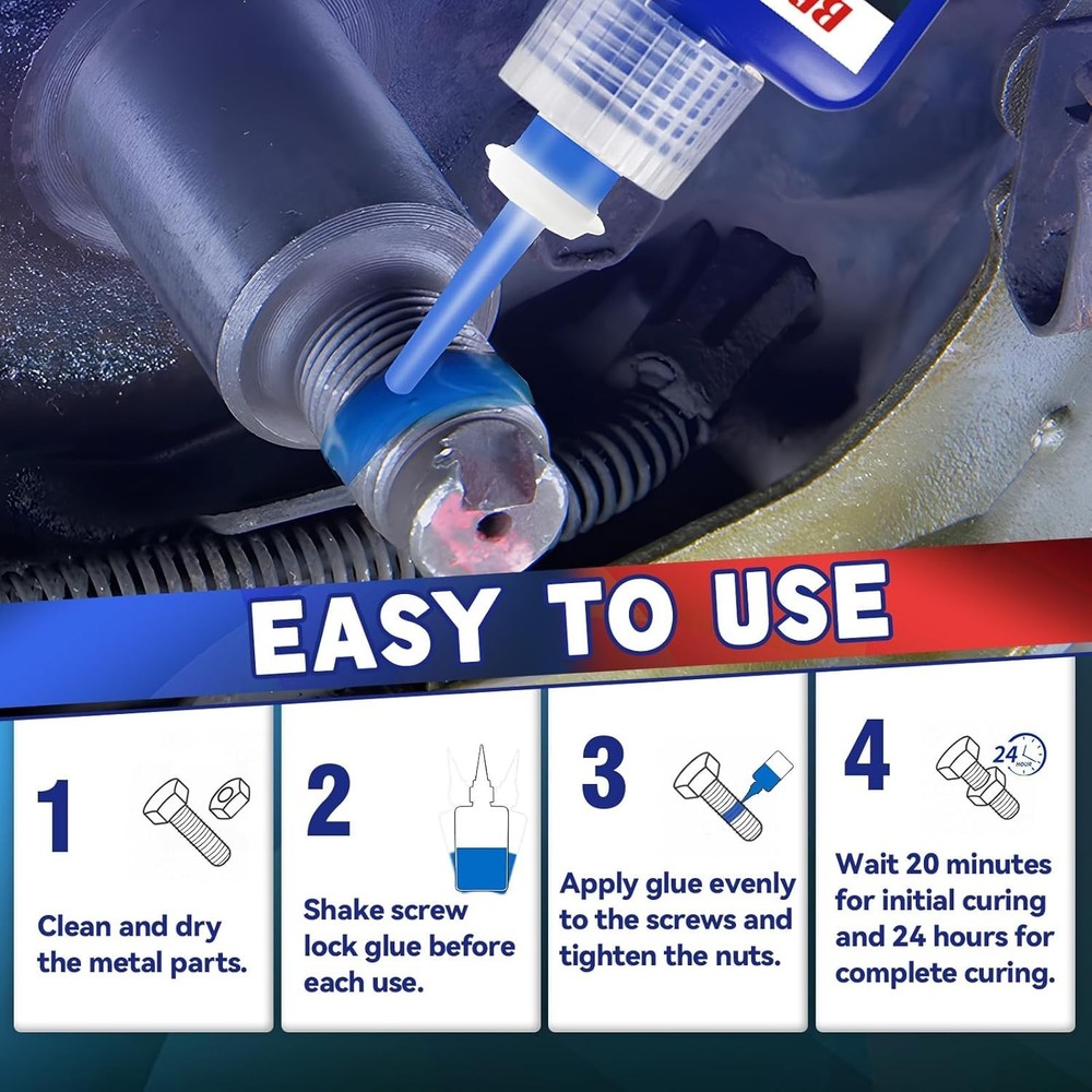 ThreadLocker 242 and 271, Thread Lock Medium and High Strength Lock Tight & Seal