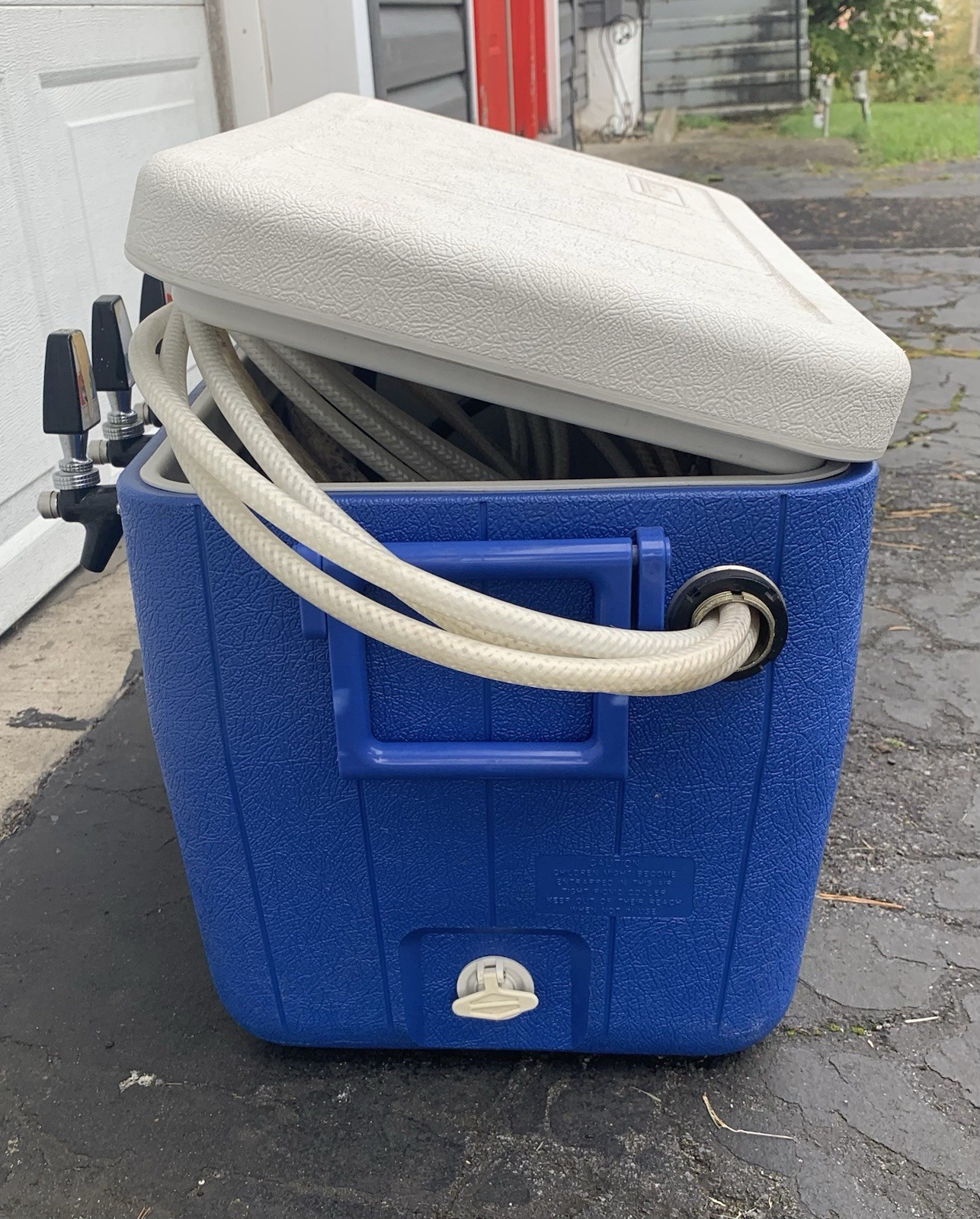 Jockey Box Coleman Cooler Pop w/ 3 Faucet Pepsi 7up Mountain Dew 5248-5286-5296