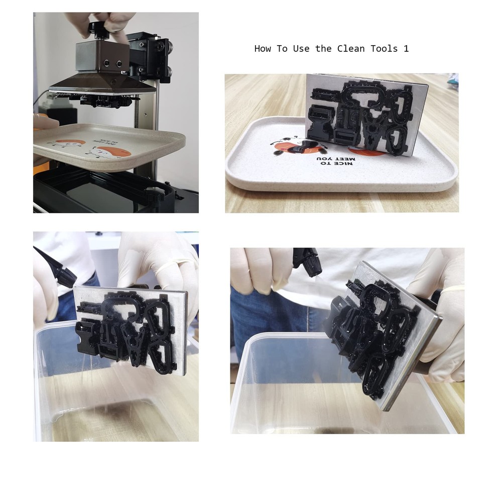 15 Kinds LCD 3D Printer Accessories Post Processing Tool Kit Silicone Mat Con...