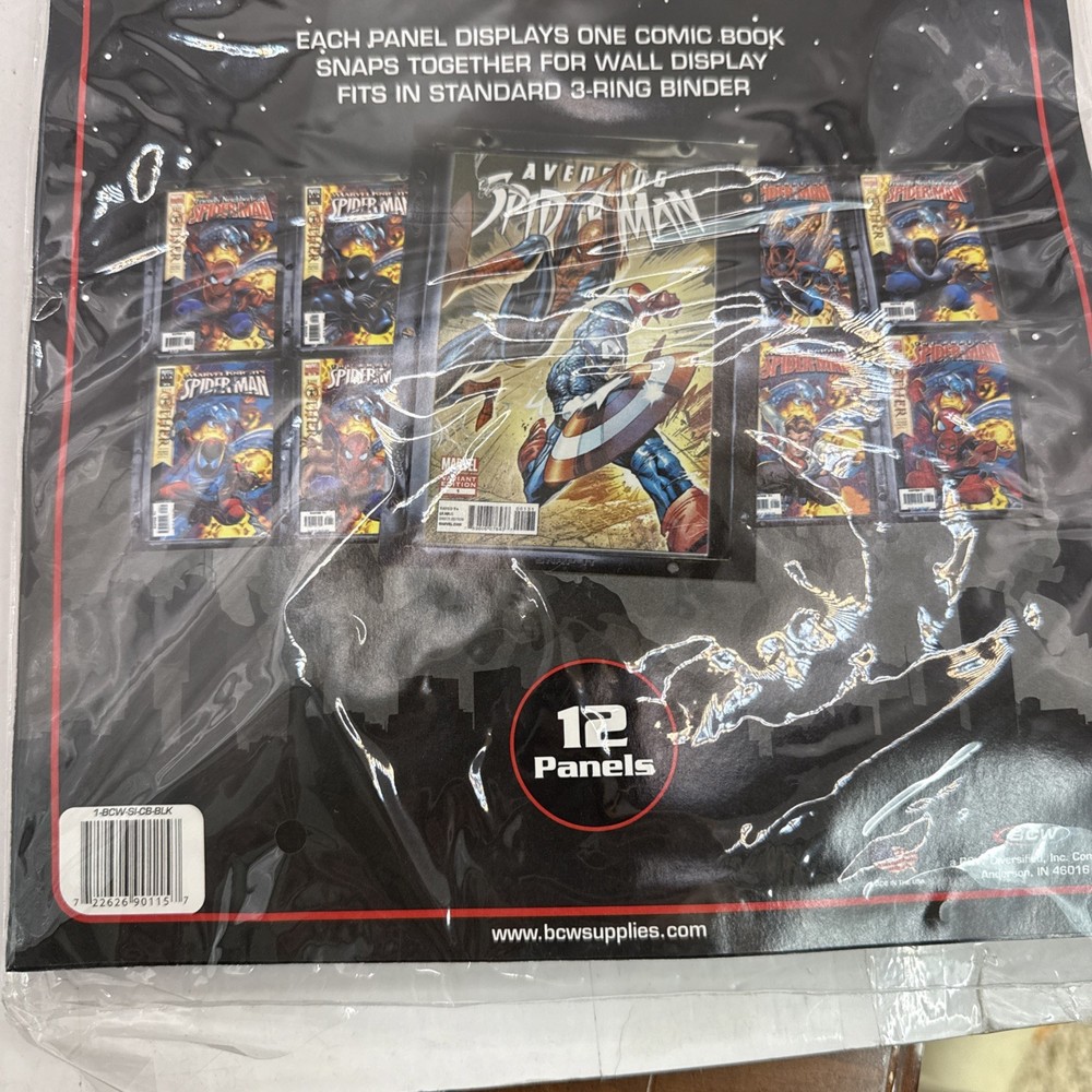 BCW Snap-It Comic Book Display System 12ct Fits in 3- Ring Binder