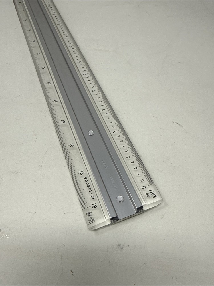 K&E Keuffel & Esser Drafting Machine Scale 60 0628 Style 19 Clear 18" W. Germany