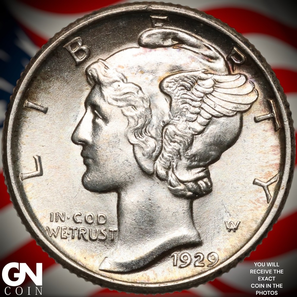 1929 P Mercury Dime A9715