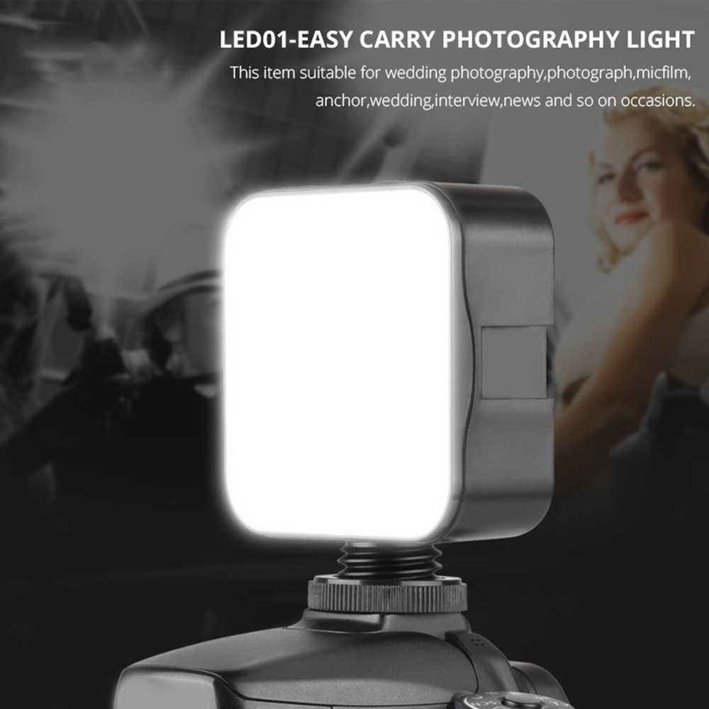 49 LED Continuous On Camera LED Panel Light Portable Dimmable Video Lighting