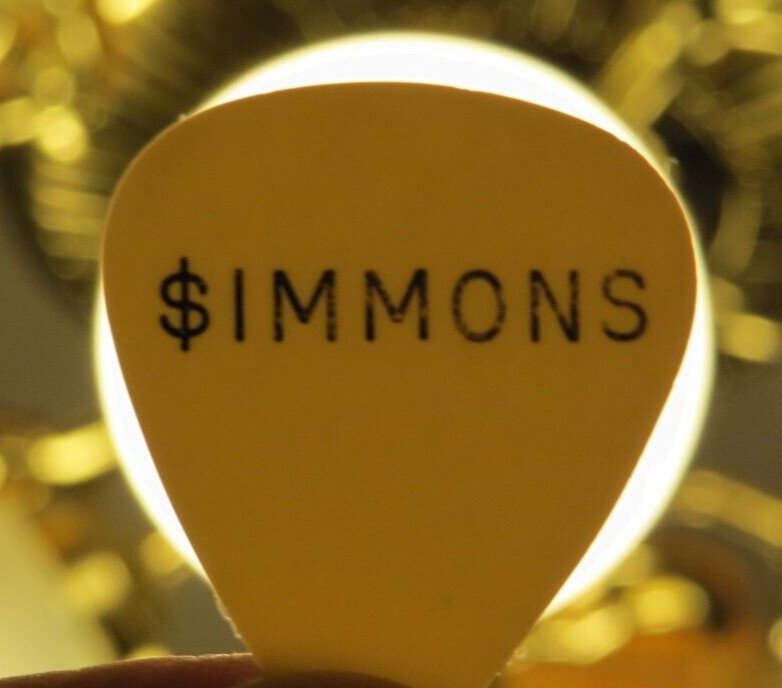 KISS GENE SIMMONS PASTORE GUITAR PICK 1976 DESTROYER TOUR AUCOIN