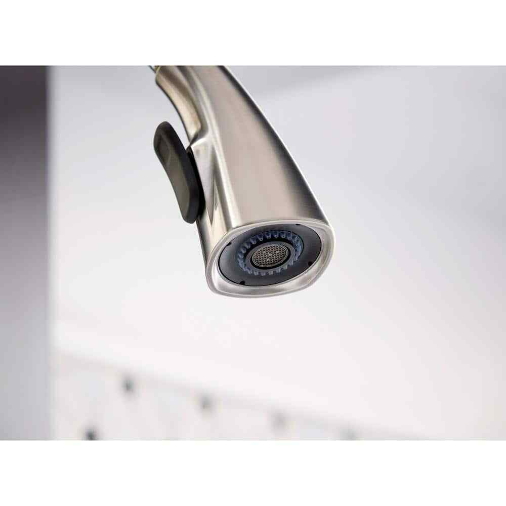 KOHLER Rubicon Single-Handle Pull-Down Sprayer Kitchen Faucet, Vibrant Stainless