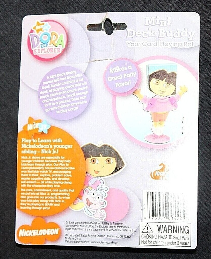 Nickelodeon Dora the Explorer Mini Card Deck Buddy/Holder