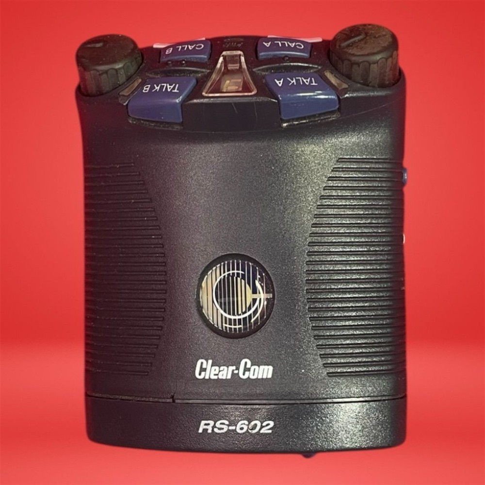 Clear-Com RS-602 Single-Channel Intercom Beltpack Compact & Durable Design