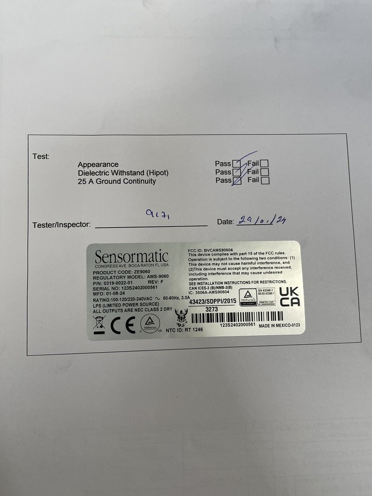 New SENSORMATIC Controller 4 Channel #ZE9060 Ships FREE