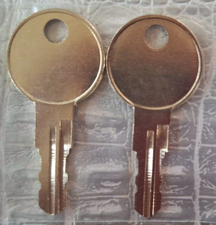 A00-A24 Two keys for YUKON Tool Box HARBOR FREIGHT Toolbox Key cut to code.