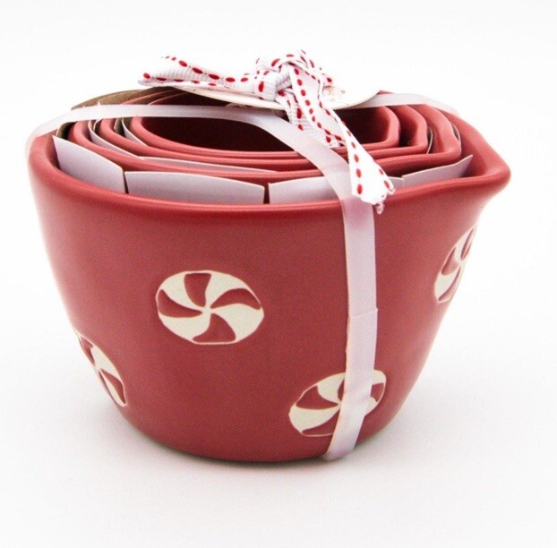Rae Dunn Peppermint Measuring Cups- New!