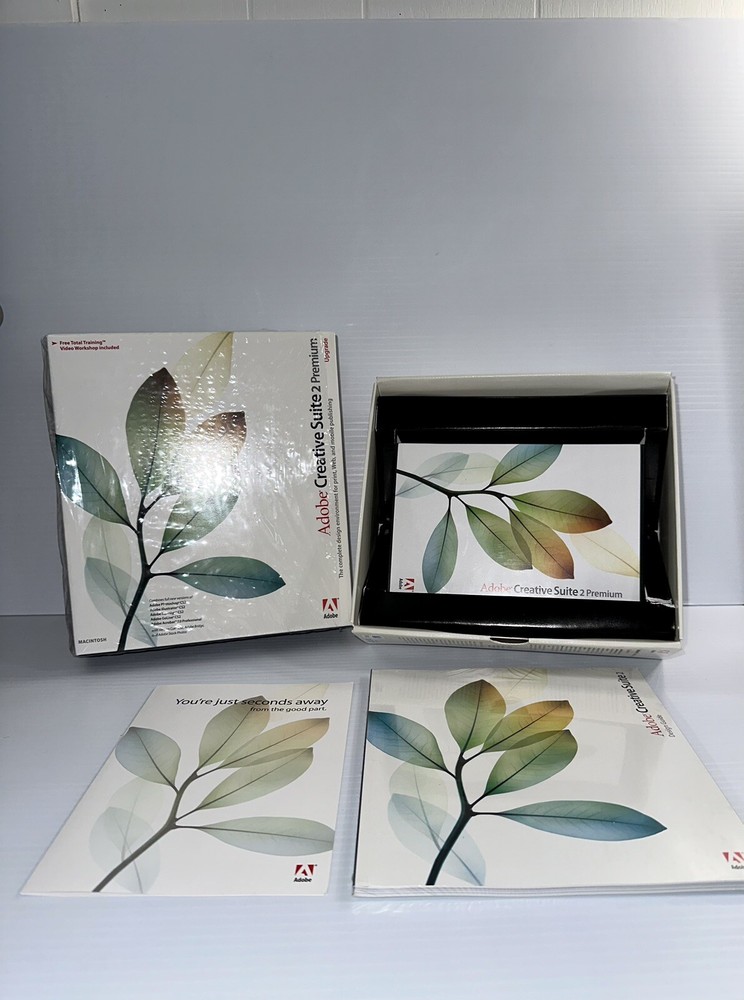 Adobe Creative Suite 2 Premium Upgrade Software - MAC (Retail Box) w/serial #