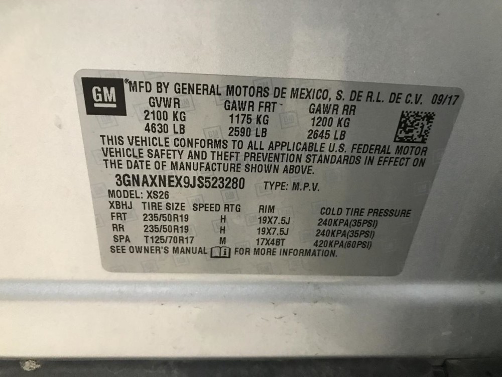 Complete Console Front Floor Fits 18-24 EQUINOX 954471