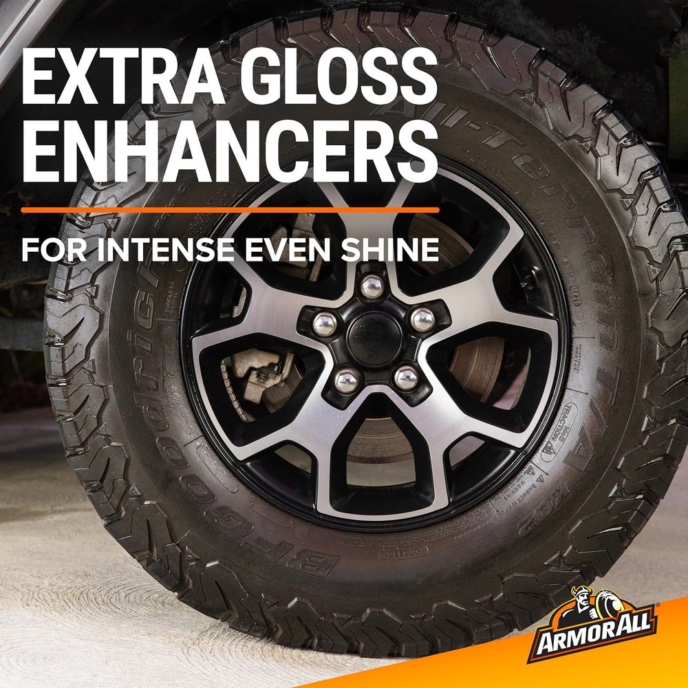 Luxury Tire Shine Spray 2-Pack - One-Step Application for Intense Gloss