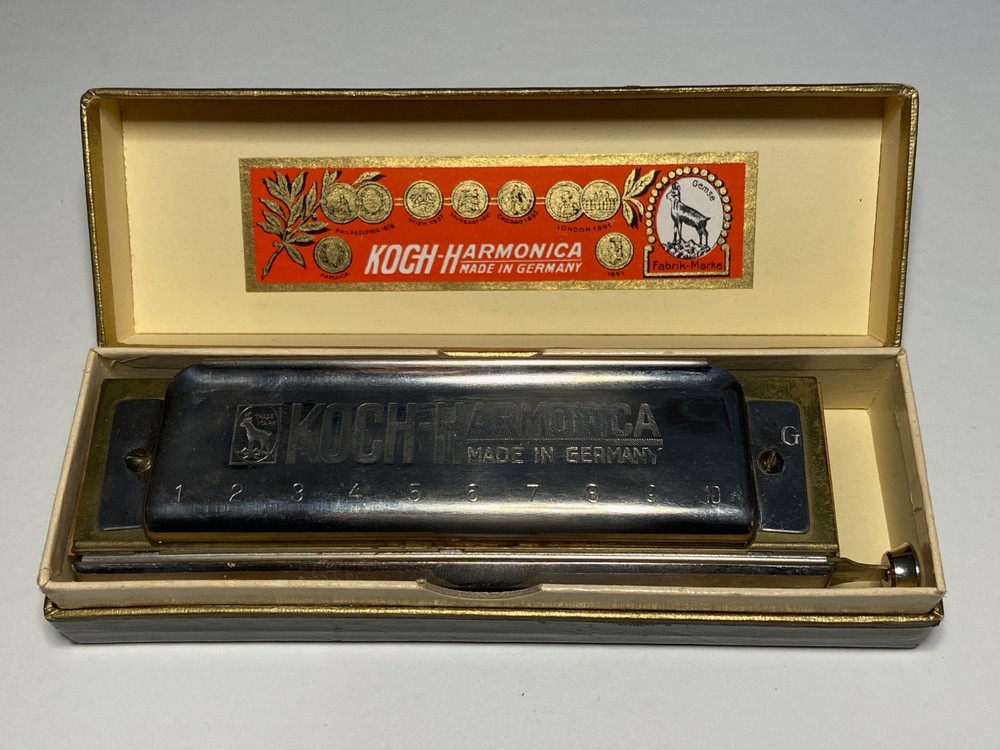 Chromatic Koch Harmonica Germany Key G w/Box