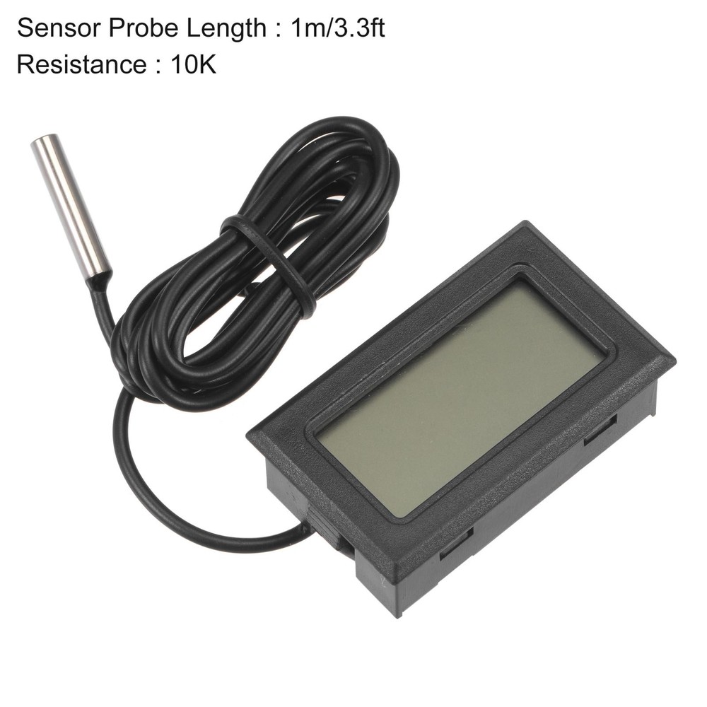 Digital Thermometer 10K with 1m NTC Temperature Sensor Probe 2pcs