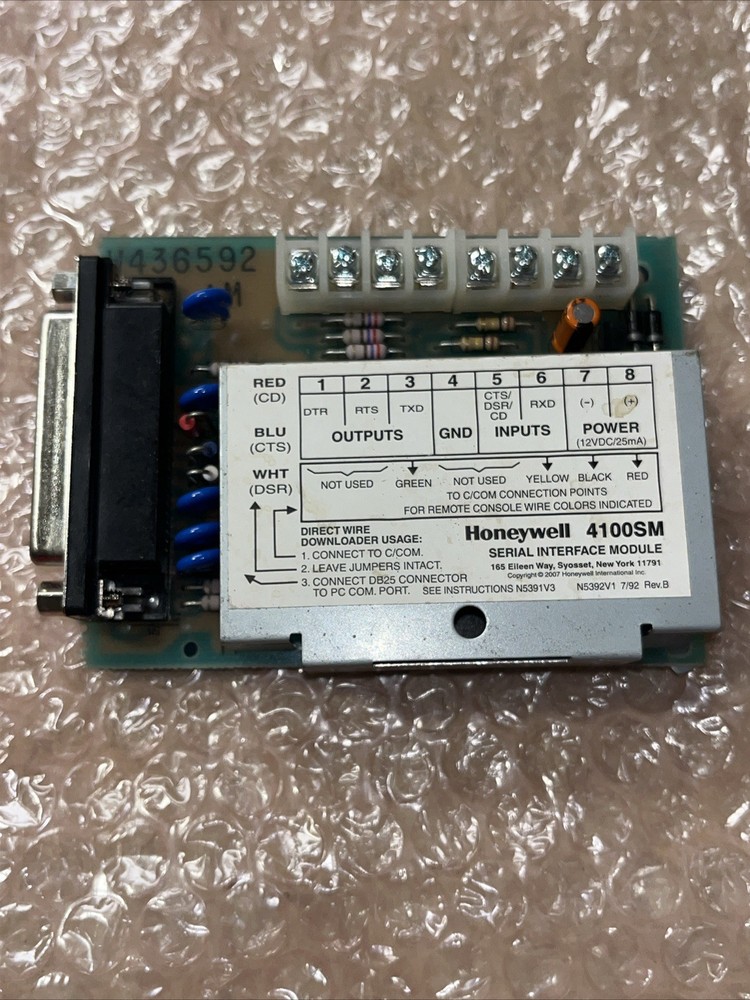 Honeywell 4100SM Serial Interface