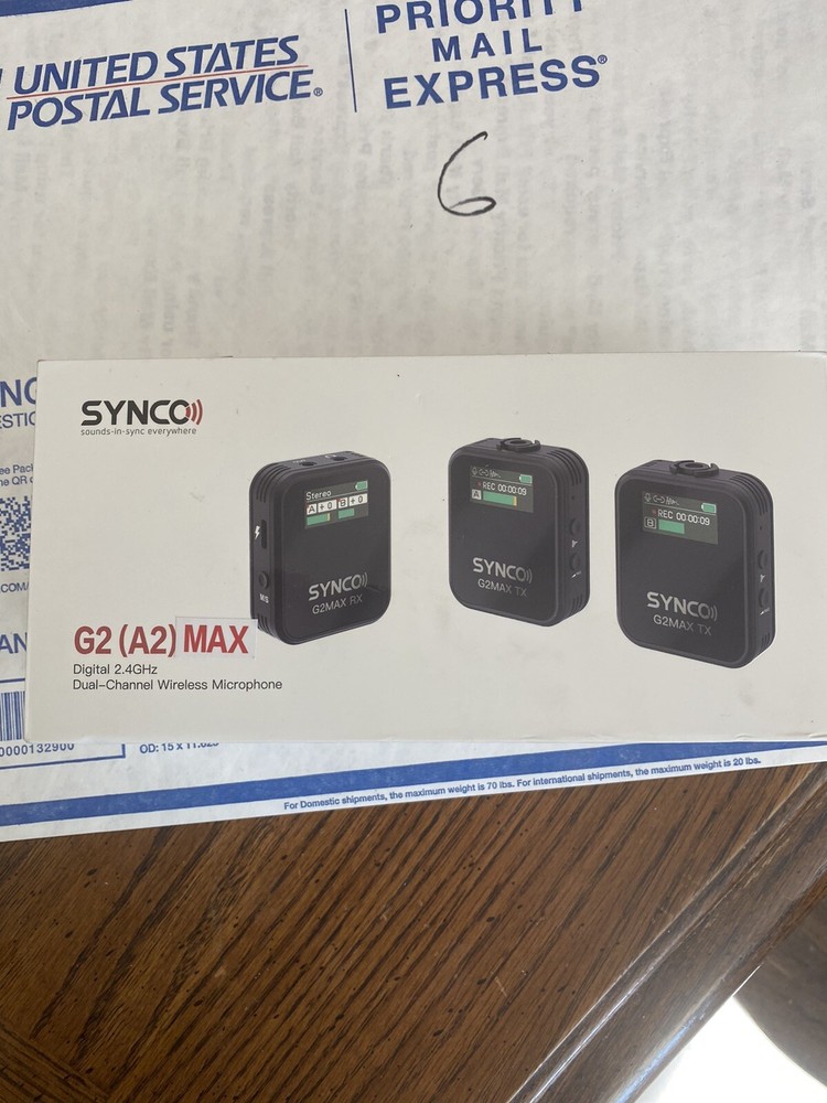 SYNCO G2A2 MAX 2.4G Wireless Lavalier Microphone System Camera Phone Recording