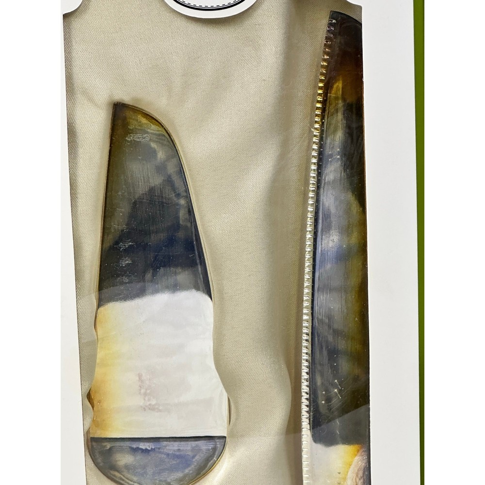 Grace Tea Ware Silverplate Elegant Beaded Handle Cake Knife and Server