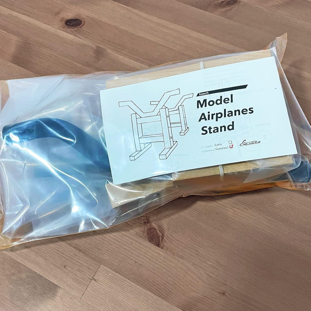 Stand for Model Airplanes RC Plane Display Adjustable (2 Holders)