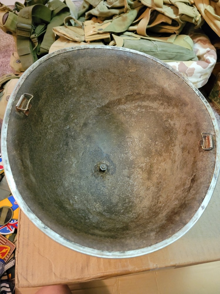 Late Ww2 To Post War British Mk4 Turtle Shell Helmet
