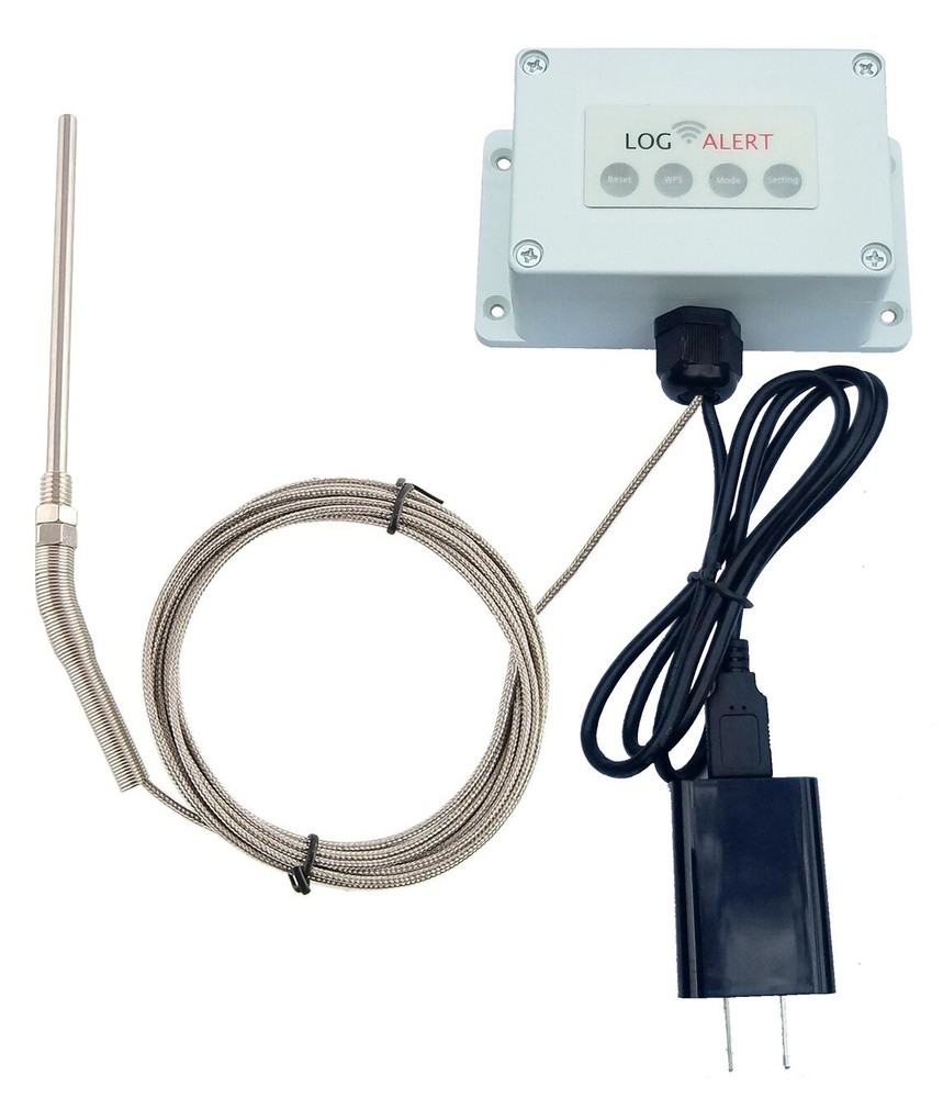 WiFi Wireless K-Type / K Sensor -100°C - 1250°C Email & Text Alert CDC Compliant