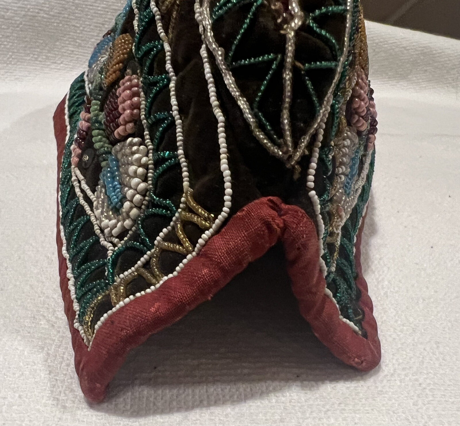 Antique Glengarry Iroquois Ornate Beaded Cap Hat