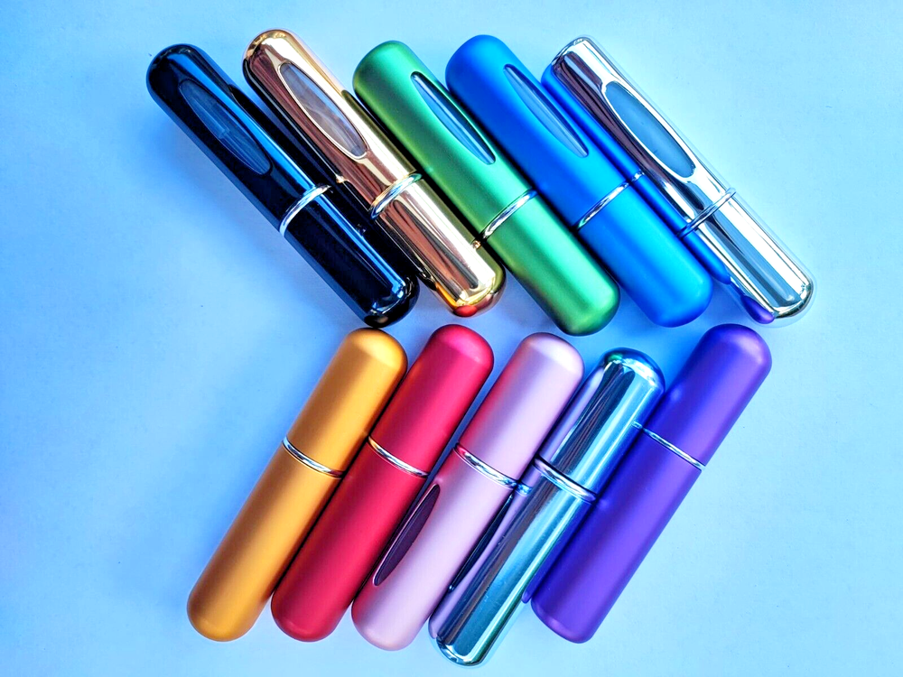 Perfume Atomizer Bottle- Portable Mini Refillable Spray Pump 5ml (4 PCs)