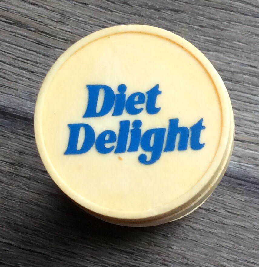 Vintage Diet Delight Advertising Hourglass