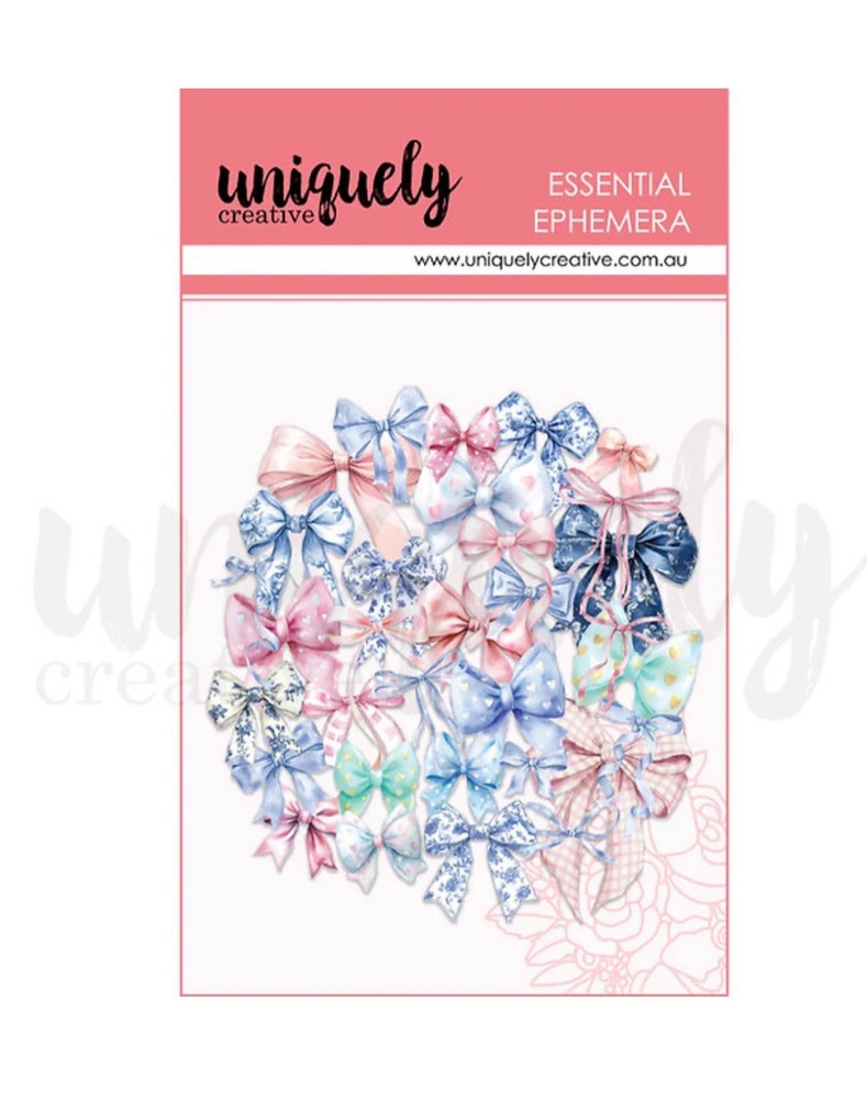Uniquely Creative Bows die cuts ephemera