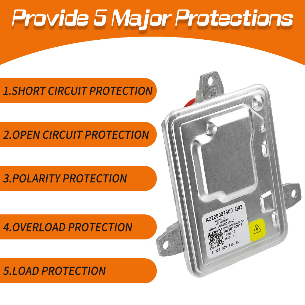 2 For 2014-2016 Mercedes-Benz CLA250 CLA45 AMG HID Xenon Headlight Ballast &Bulb