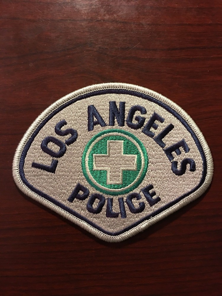 Los Angeles  Department Shoulder Patch Motor Command Silver Border