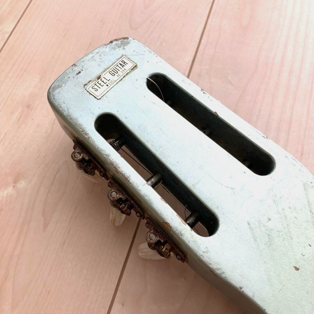 GUYATONE HG-56B Electric Steel Guitar Hawaiian 6-Strings Rare w/Tone Bar