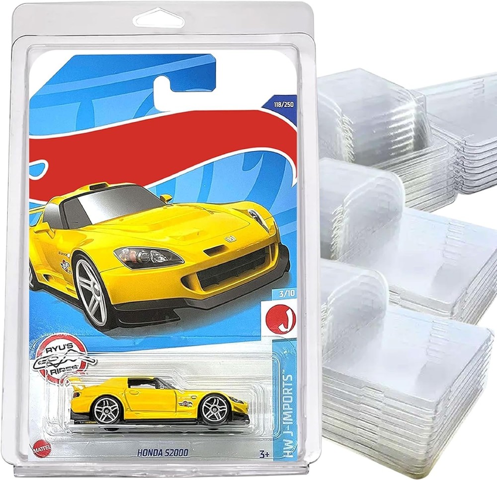 50 Pack Protector Case Plastic Display For Hot Wheels & Matchbox Basic Cars 1:64