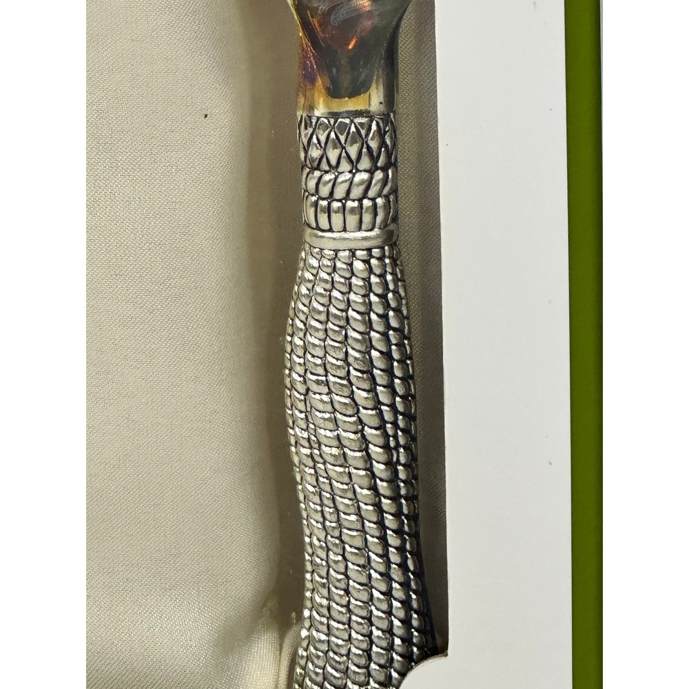 Grace Tea Ware Silverplate Elegant Beaded Handle Cake Knife and Server