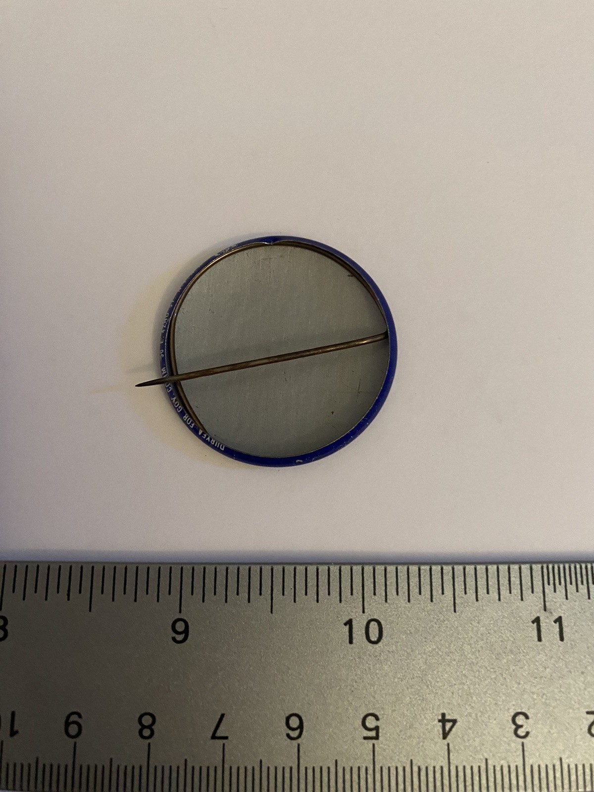 Duryea Caputo Pin Back Button P160