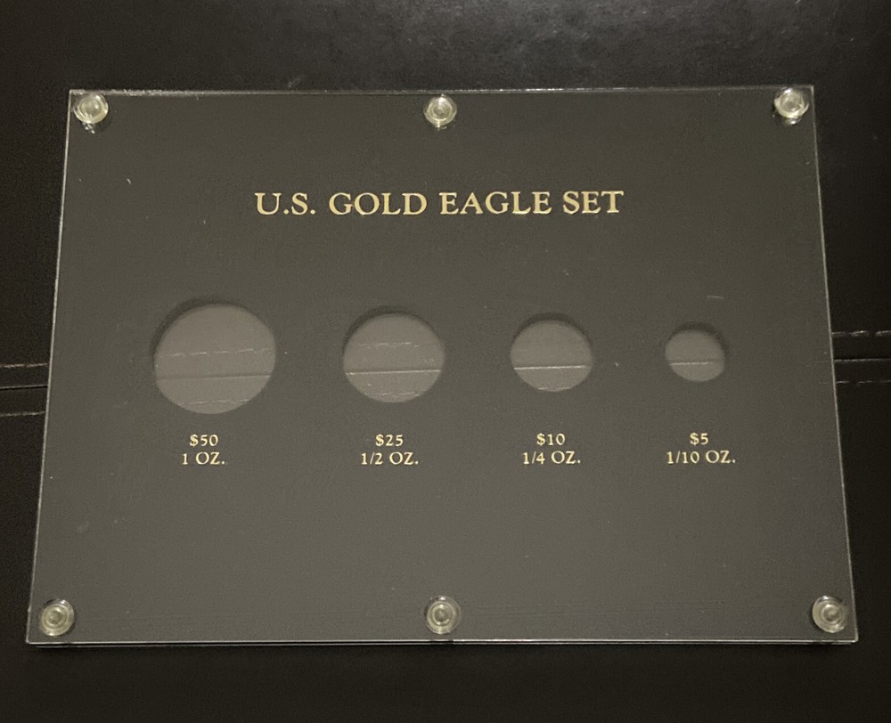 U.S. Gold Eagle Set- Black Coin Holder