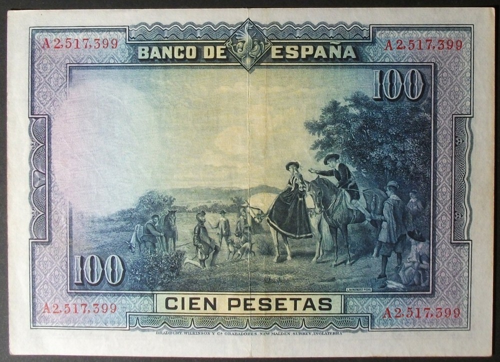 Spain P76a 10 Pesetas XF