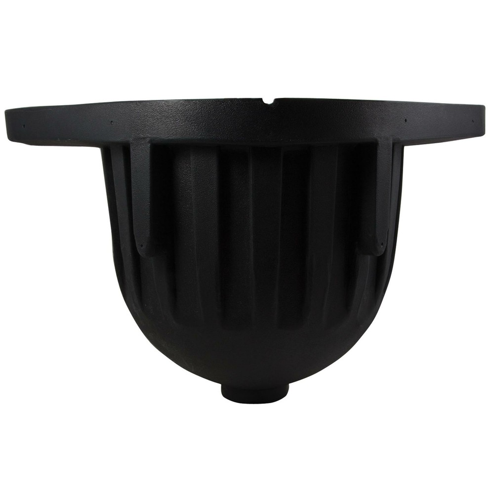 Black Wall Corner Feeder with Drain Equine Horse