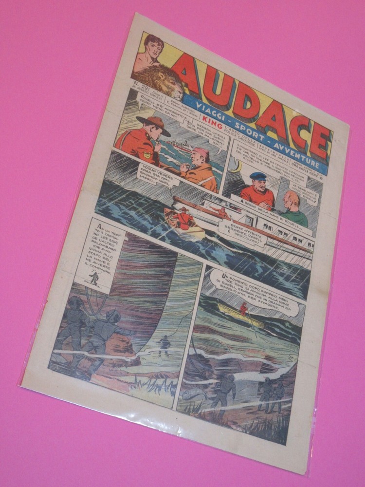 L'AUDACE No. 221 Saev 1938 Original EXCELLENT "on sheet"!!