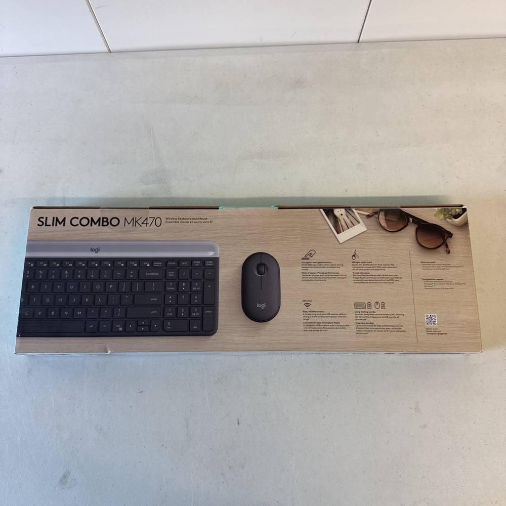Logitech MK470 Slim Wireless Combo - Graphite New Sealed