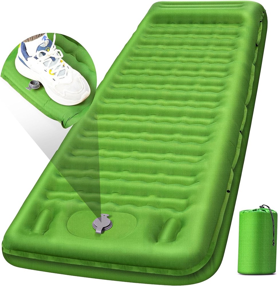 Cping Sleeping Pad, Extra Thi 5 Inch Cping Mat with Pillow