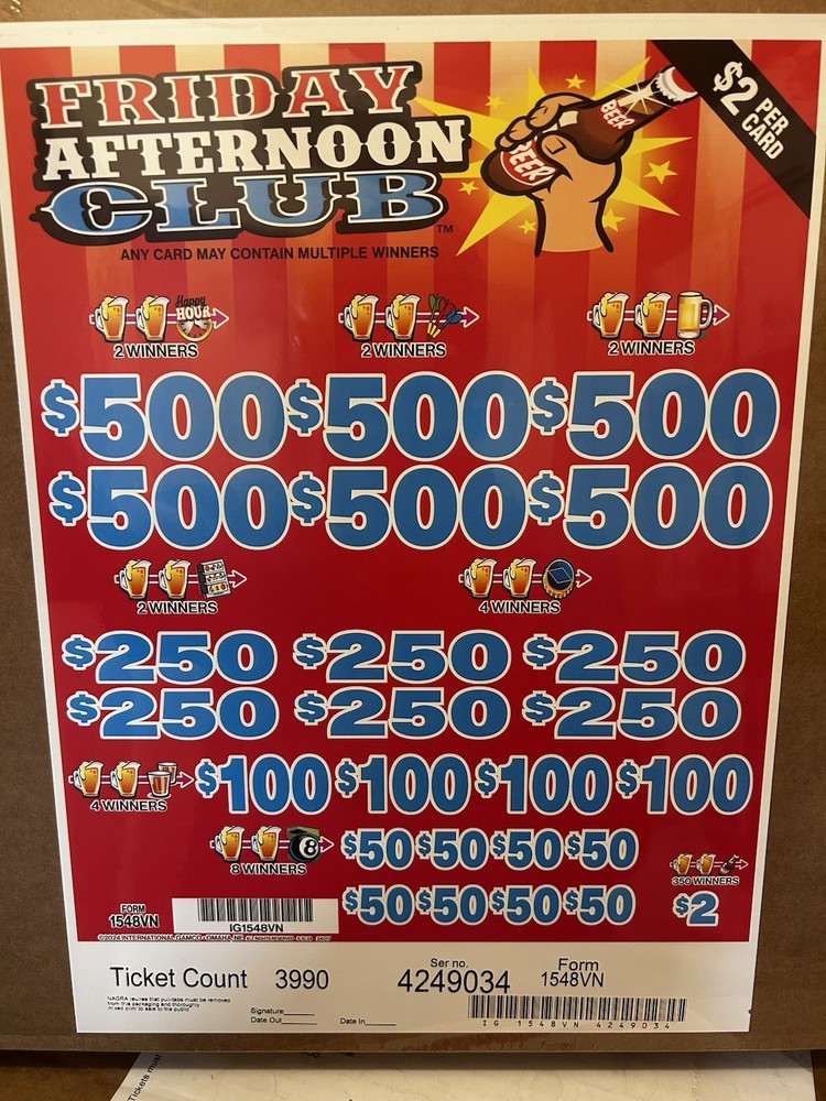 NEW pull Friday Afternoon Club