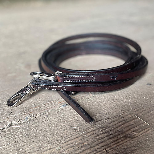 Tory Leather Tory Dark Harness Leather Snap End Split Reins