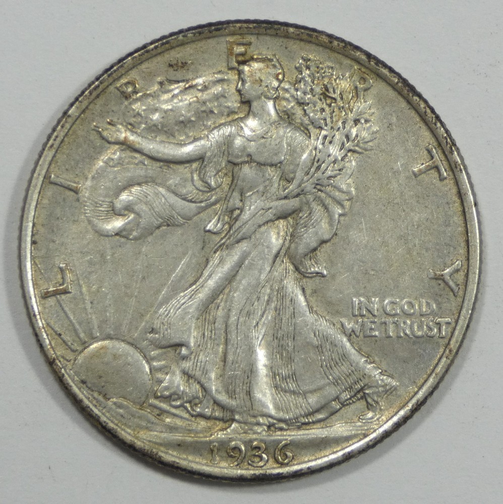 1936 Walking Liberty Half Dollar EXTRA FINE Silver 50c