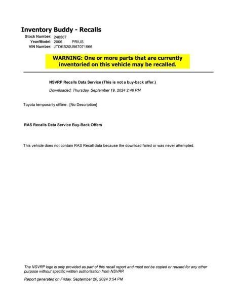 Engine ECM Electronic Module Engine Control Fits 06-08 Prius 3590452