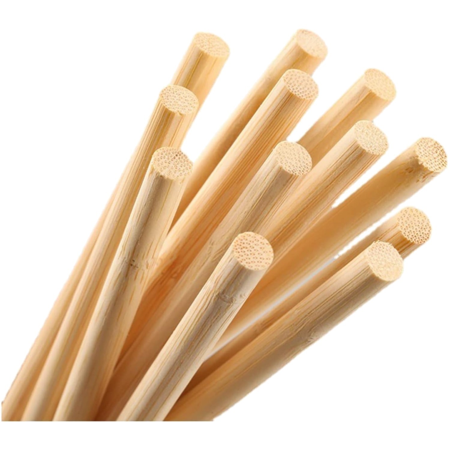 High-Quality Bamboo Dowel Rods - 25PCS Assortment for Crafting & STEM Activities