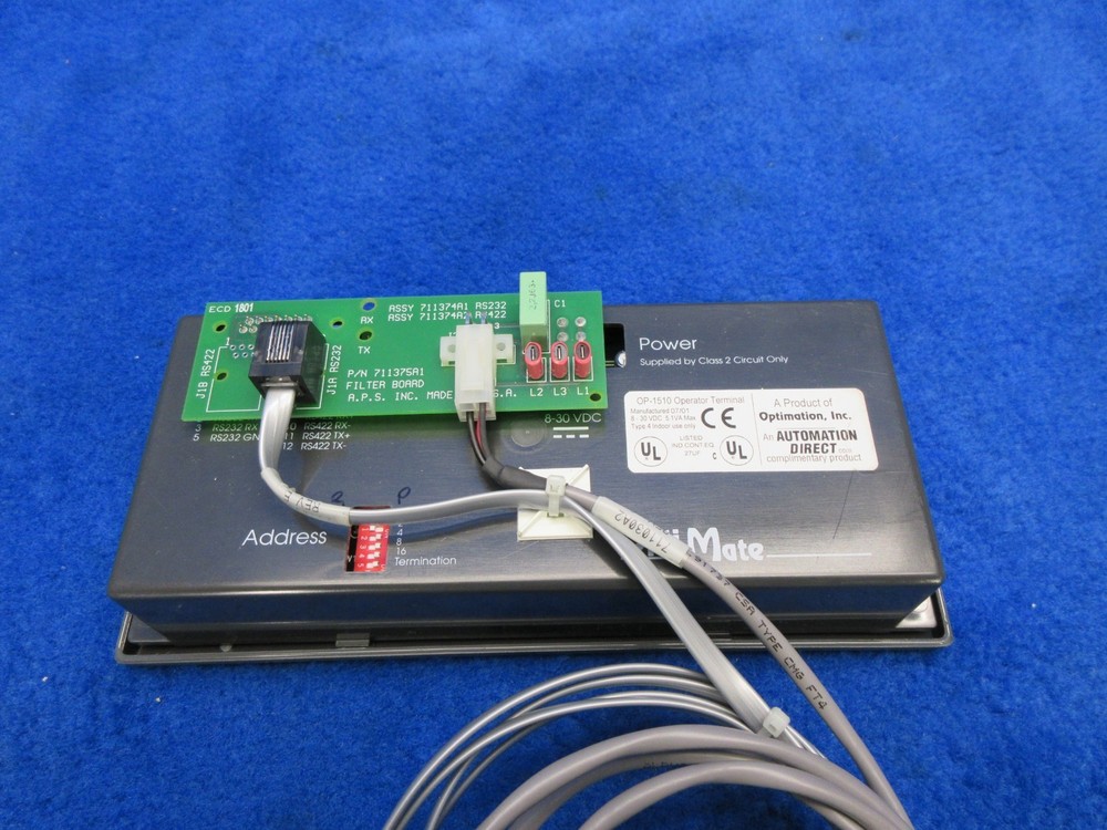 Automated Packaging Systems 71102A2 Control Panel 711375A1 Filter AutoBag SPrint